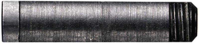 Une pièce métallique cylindrique à extrémité cannelée, probablement une poignée ou un embout d'outil ou d'appareil.