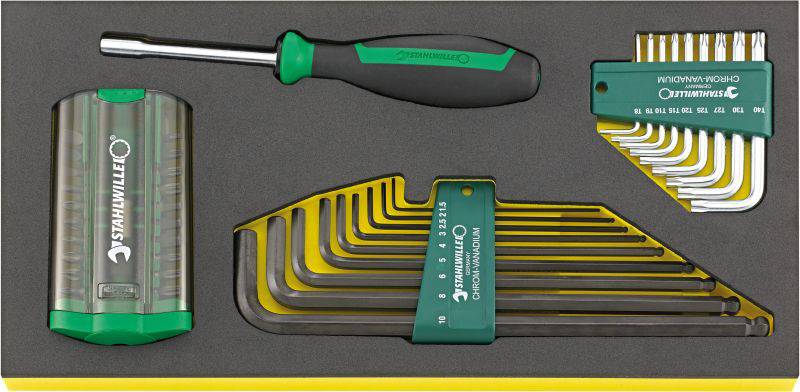 Stahlwille TCS 1201/4000/10766/38 Jeu de clés mâles coudées 39 pièces