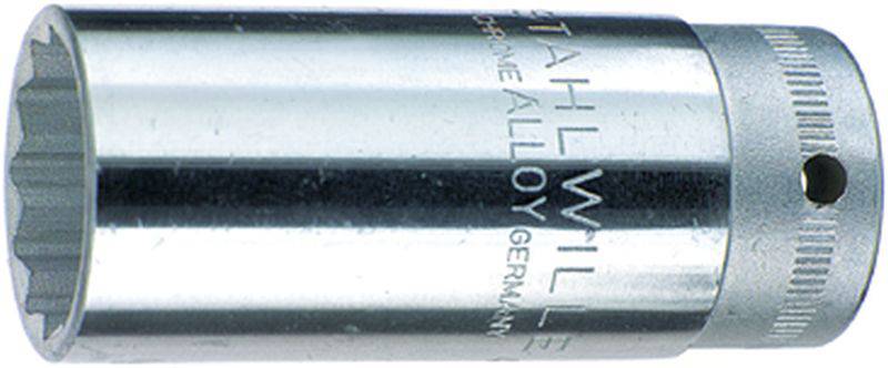 Clé à cliquet métallique de forme cylindrique avec poignée striée, portant l'inscription 'Alloy Germany'.