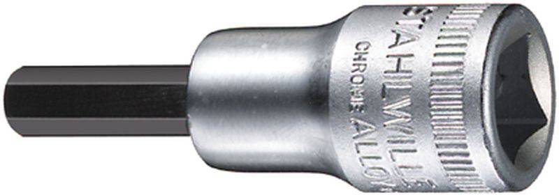 Adaptateur de clé à ouverture hexagonale en métal, adapté aux outils mécaniques et aux réparations.