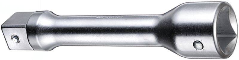 Rallonge en argent pour clé à douille, de forme cylindrique avec tête carrée, destinée aux travaux mécaniques.