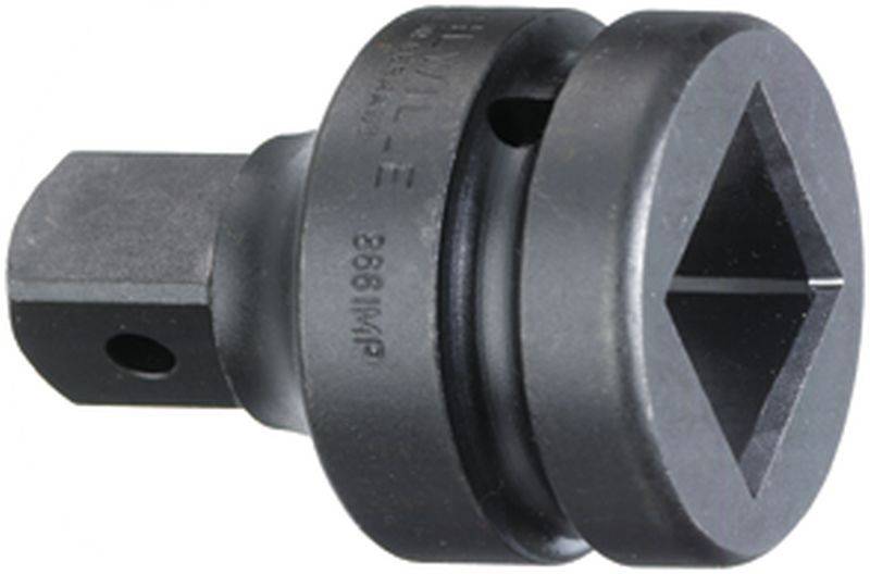 Embout carré en métal avec poignée hexagonale robuste, utilisé pour les outils industriels de couple.