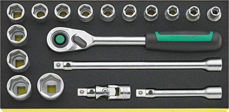 Stahlwille TCS 1/2 ZOLL 52/14/4 QR Jeu de clés à douille 96830352