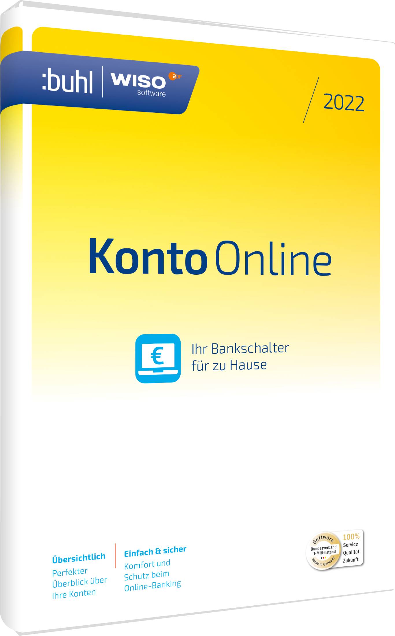 WISO Konto Online 2022 version complète, 1 licence Windows Logiciel de finance