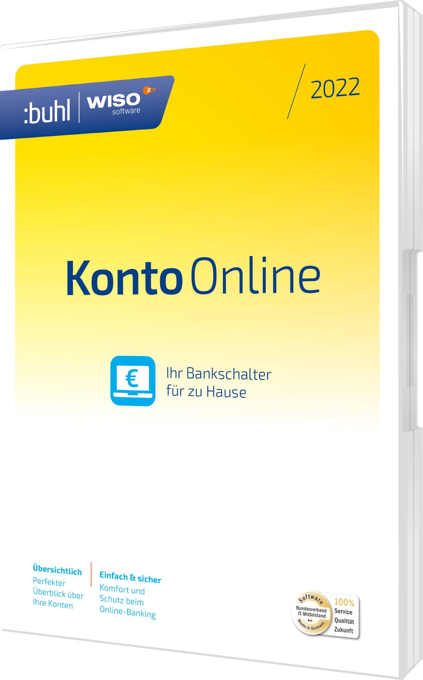 WISO Konto Online 2022 version complète, 1 licence Windows Logiciel de finance