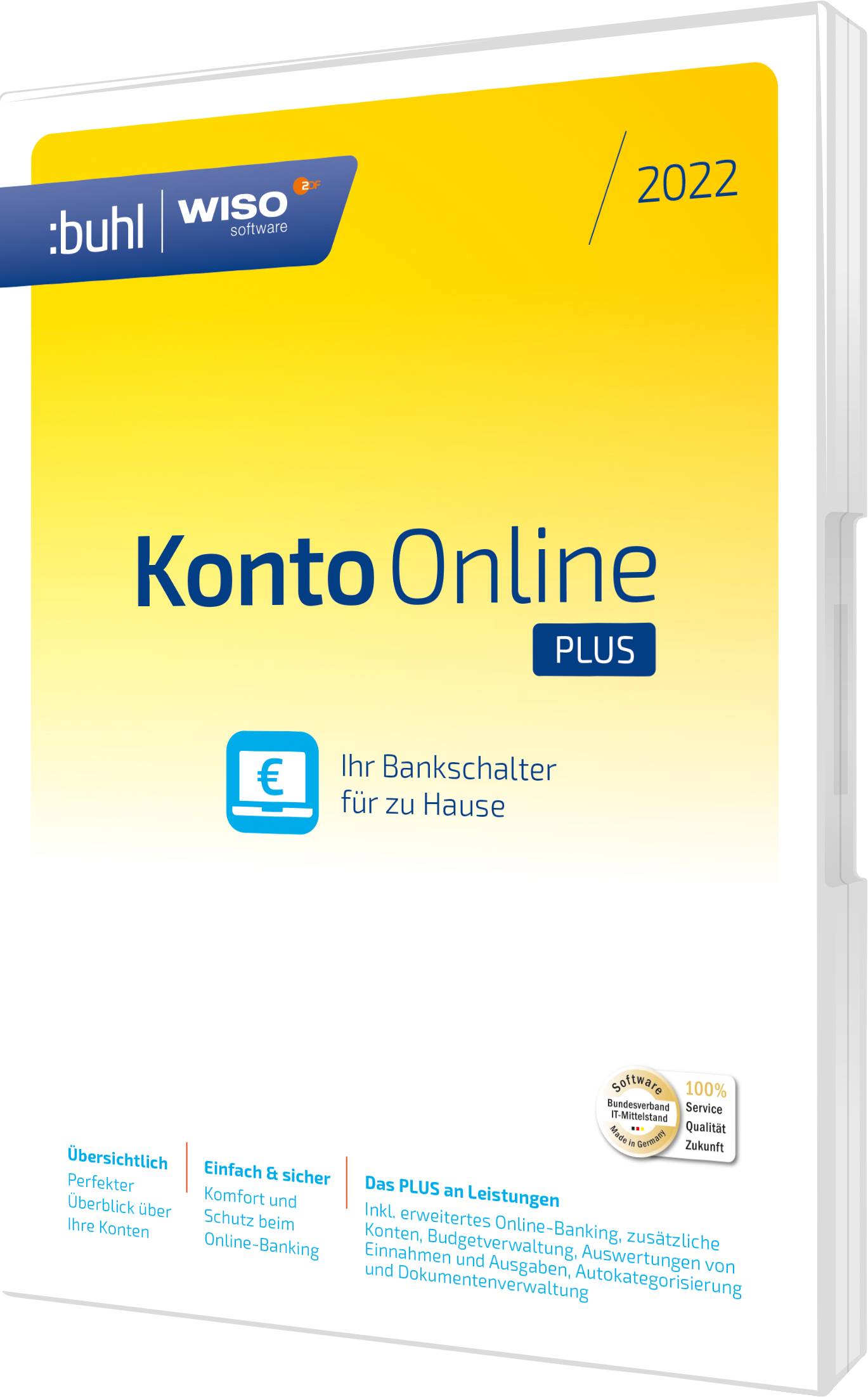 WISO Konto Online Plus 2022 version complète, 1 licence Windows Logiciel de finance