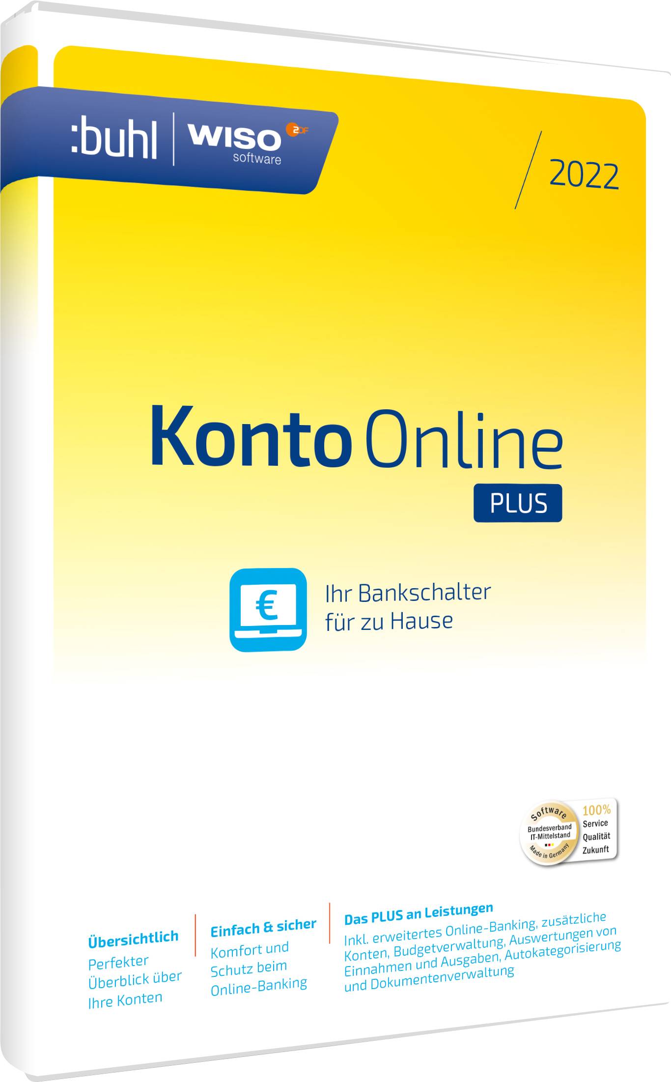WISO Konto Online Plus 2022 version complète, 1 licence Windows Logiciel de finance