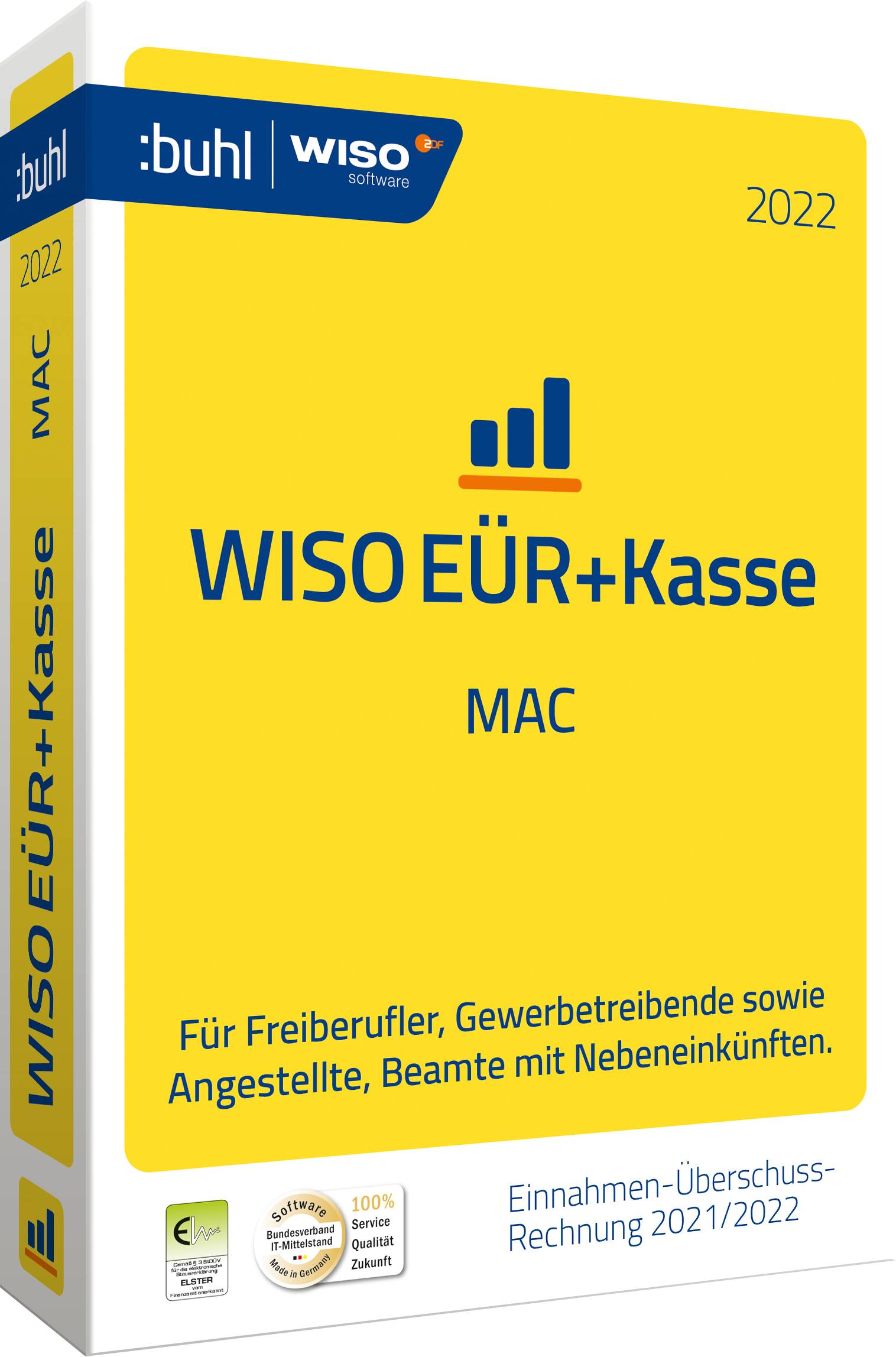 WISO EÜR+Kasse Mac 2022 version complète, 1 licence Mac Logiciel de finance