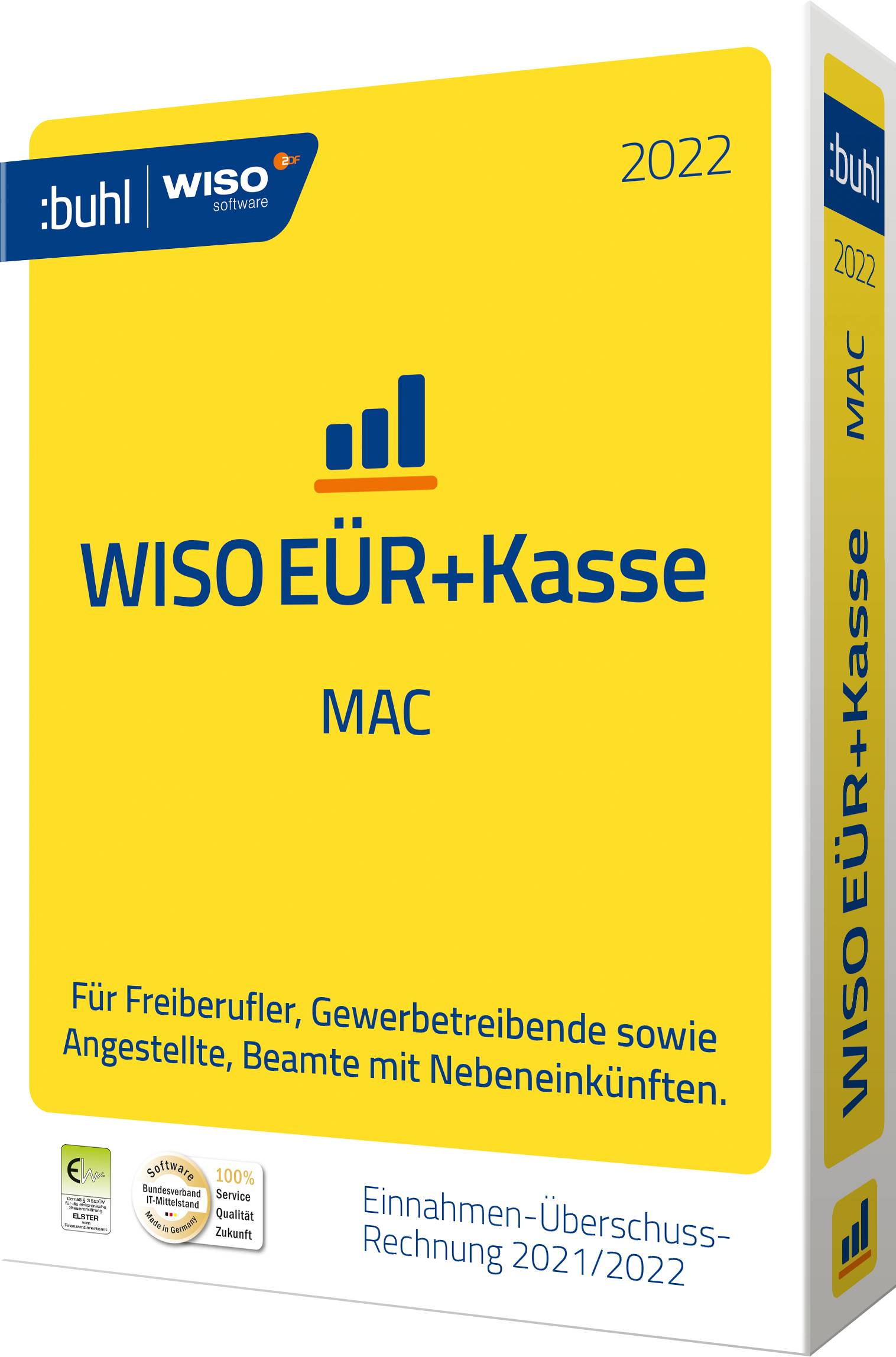 WISO EÜR+Kasse Mac 2022 version complète, 1 licence Mac Logiciel de finance
