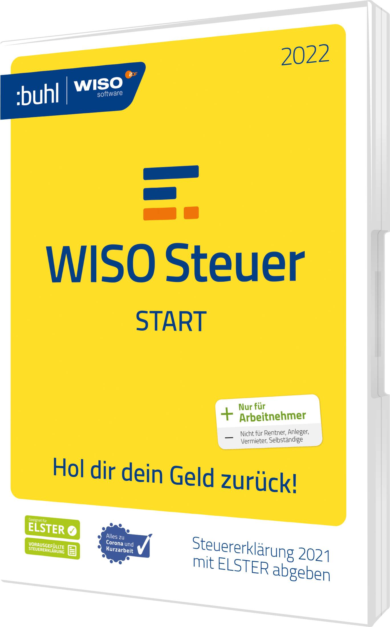 WISO Steuer-Start 2022 (DVD-Box) version complète, 1 licence Windows Logiciel de commande