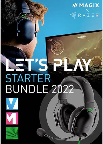 Magix Let's Play - Starter Bundle 2022 version complète, 1 licence Windows Montage vidéo