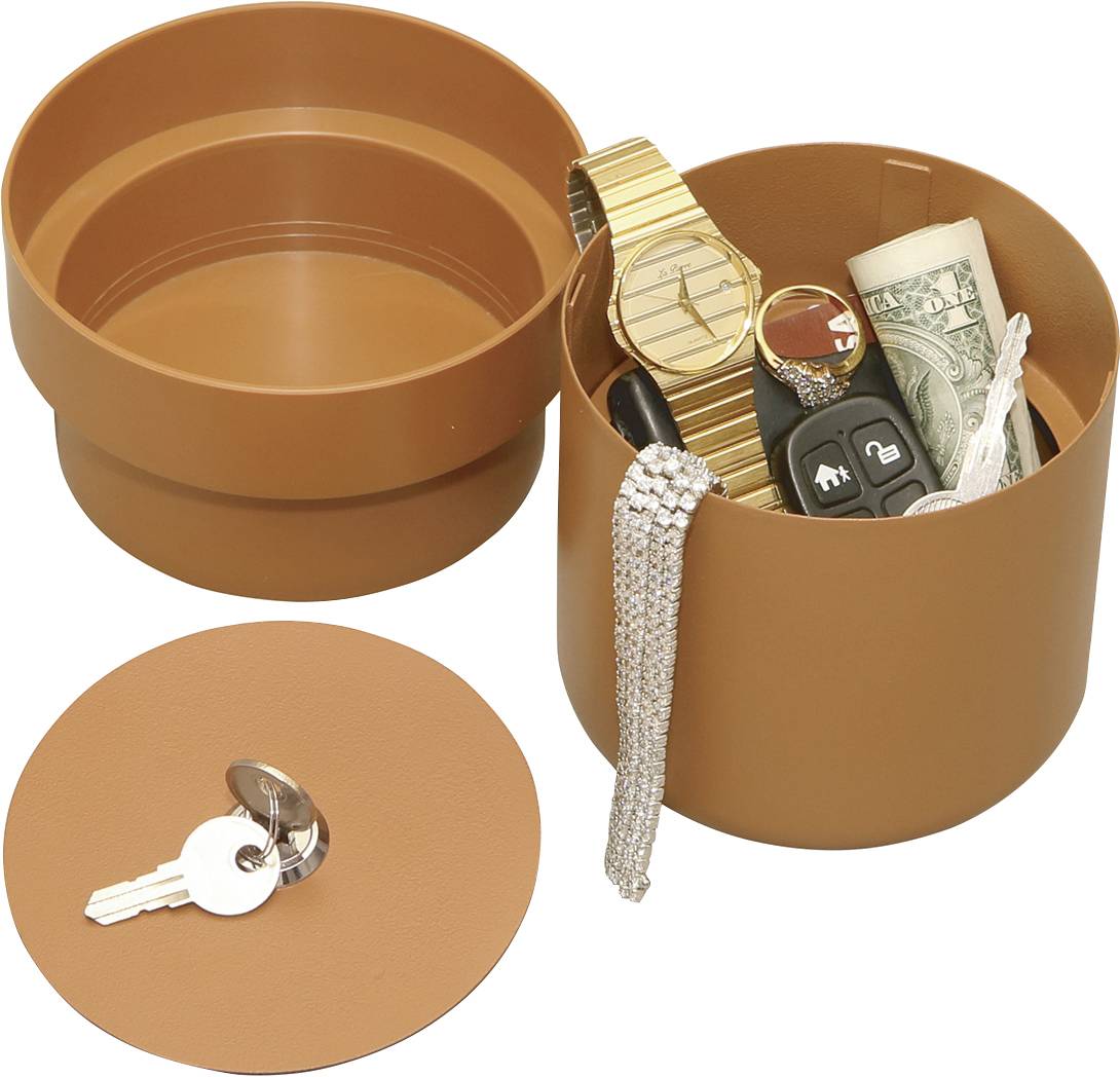 kh-security 370189 Coffre-fort pot de fleurs avec serrure à clé