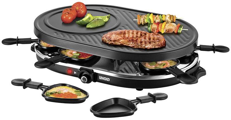 Unold Gourmet Appareil à raclette noir