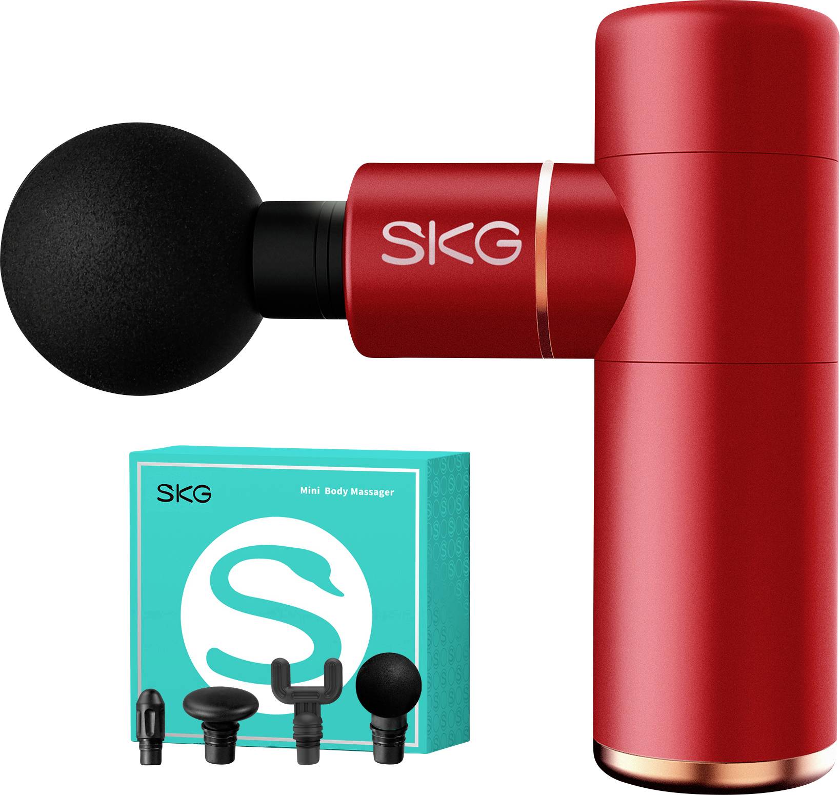 SKG F3-EN-RED Pistolet de massage rouge