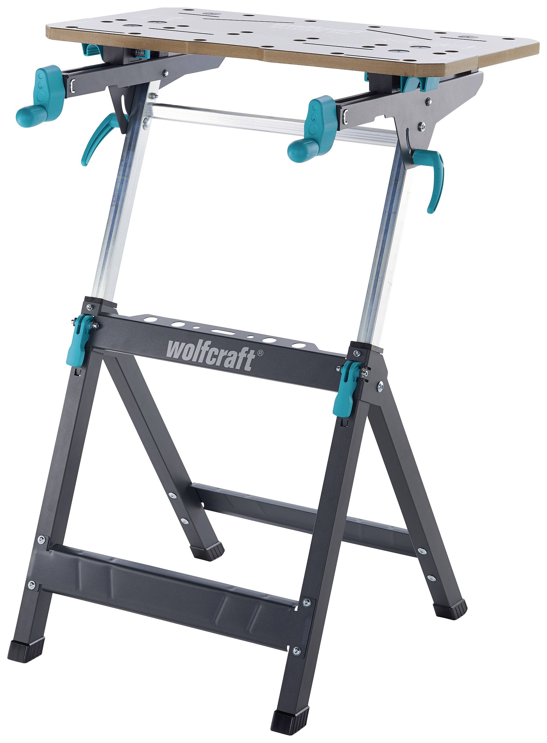 Wolfcraft 6871000 Table de serrage Master 750 Ergo 13.2 kg noir, argent