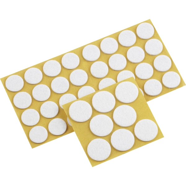 Metafranc WU0645296 Patin en feutre autocollant, rond blanc 1 set Metafranc WU0645296 Patin en feutre autocollant, rond blanc 1 set
