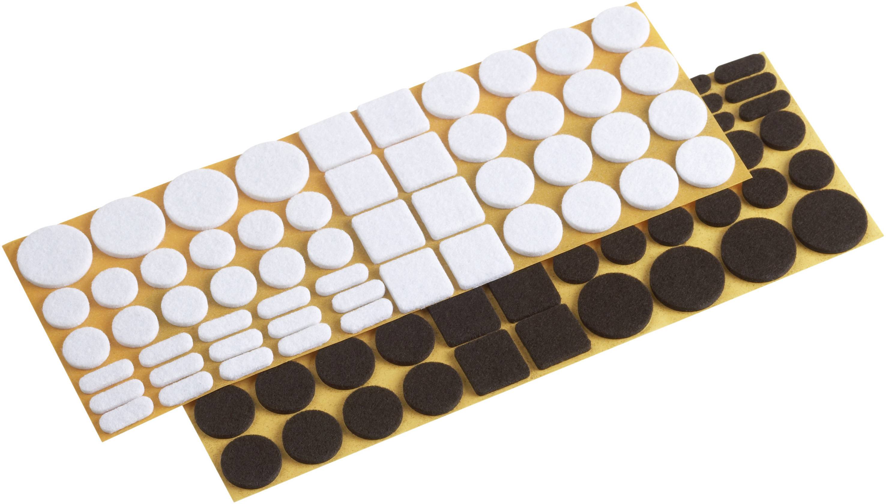 Metafranc WU0645306 Patin en feutre autocollant blanc, marron 1 set