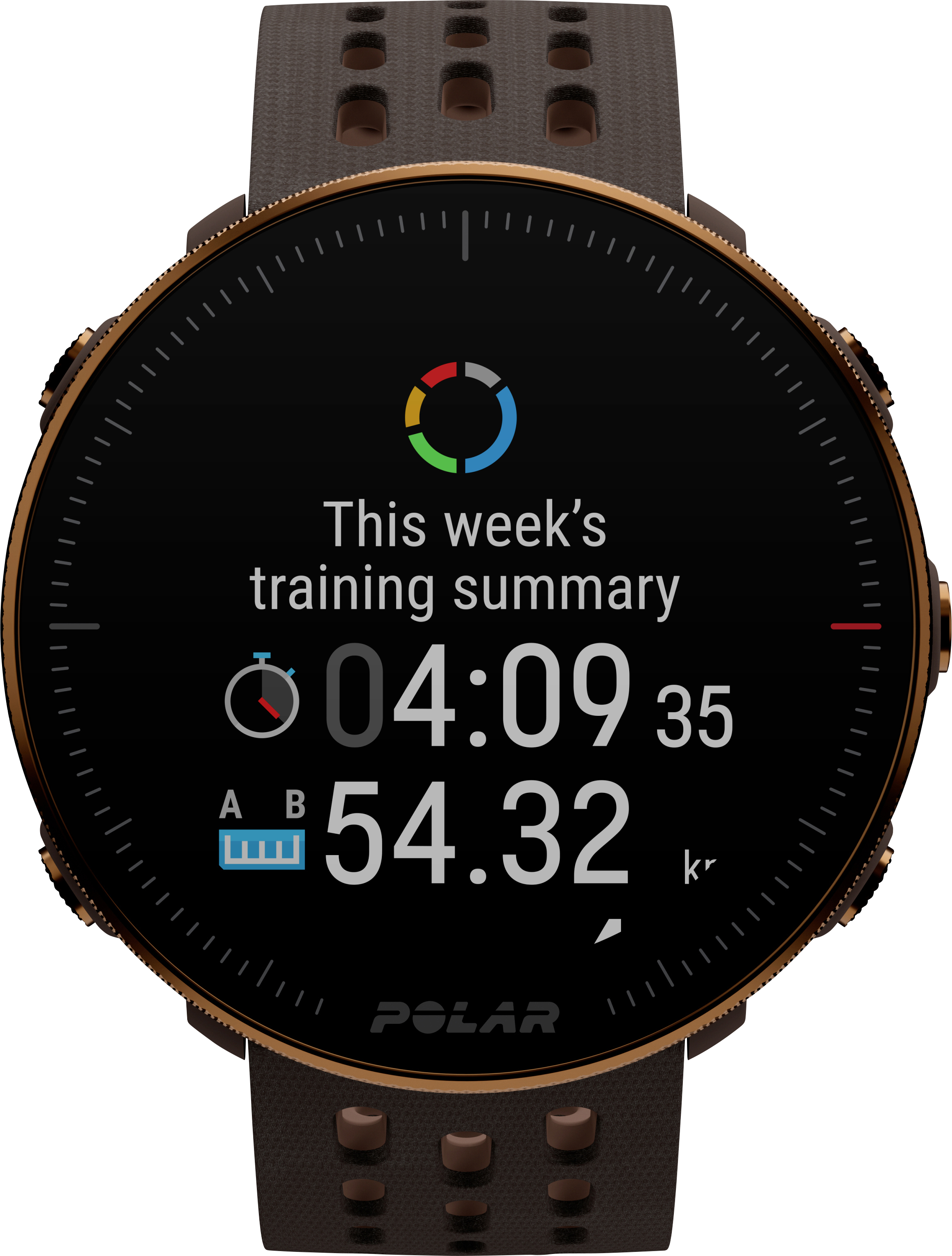 Polar Vantage M2 Montre connectée S/L marron