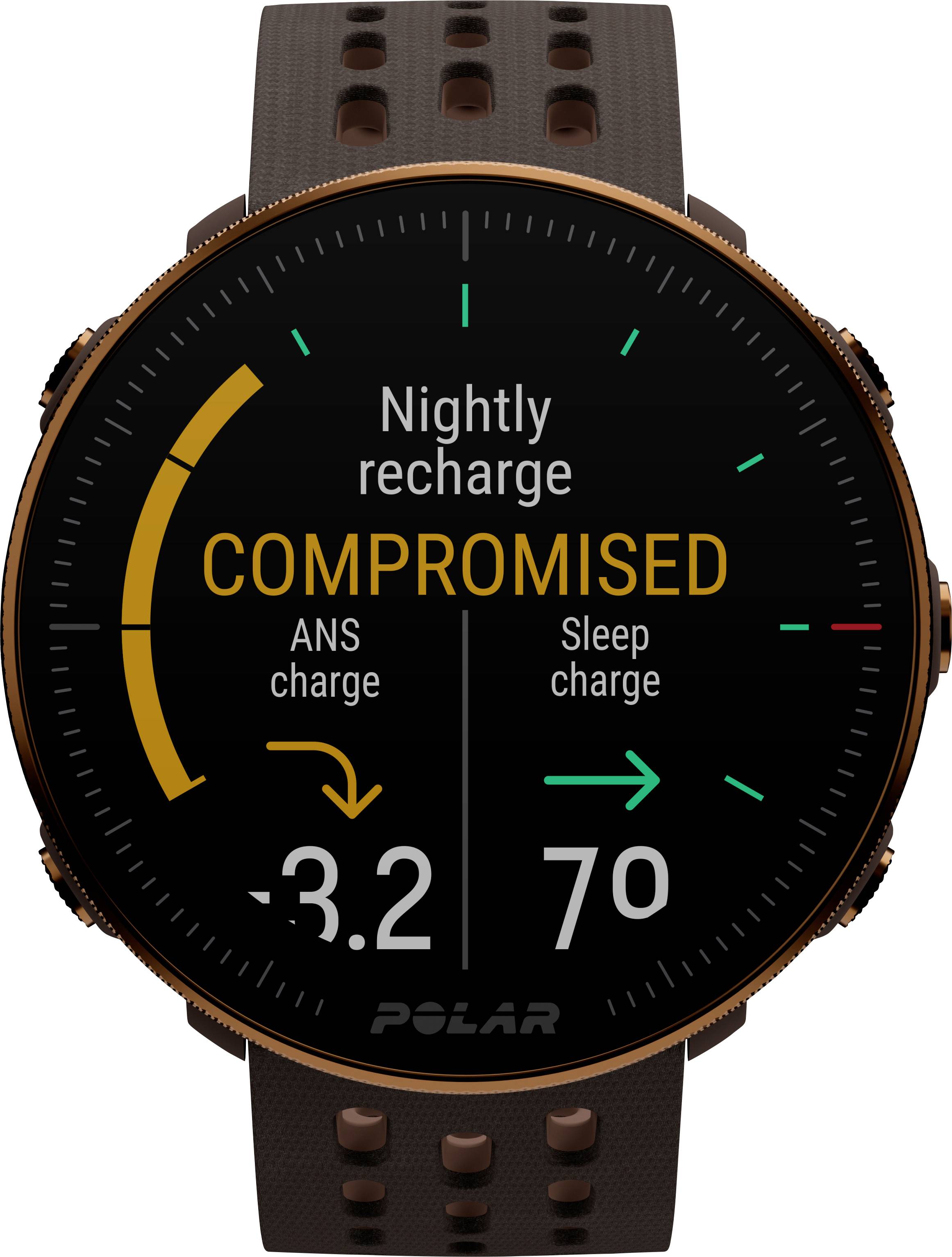 Polar Vantage M2 Montre connectée S/L marron
