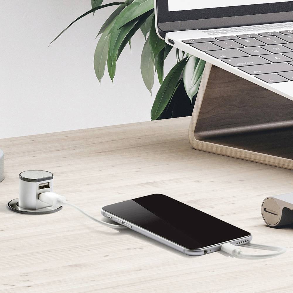 Max Hauri AG 163852 Multiprise de table optique acier inoxydable