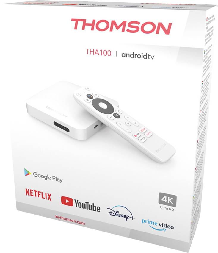 Boîtier de streaming Thomson;4K Android TV Box 4k