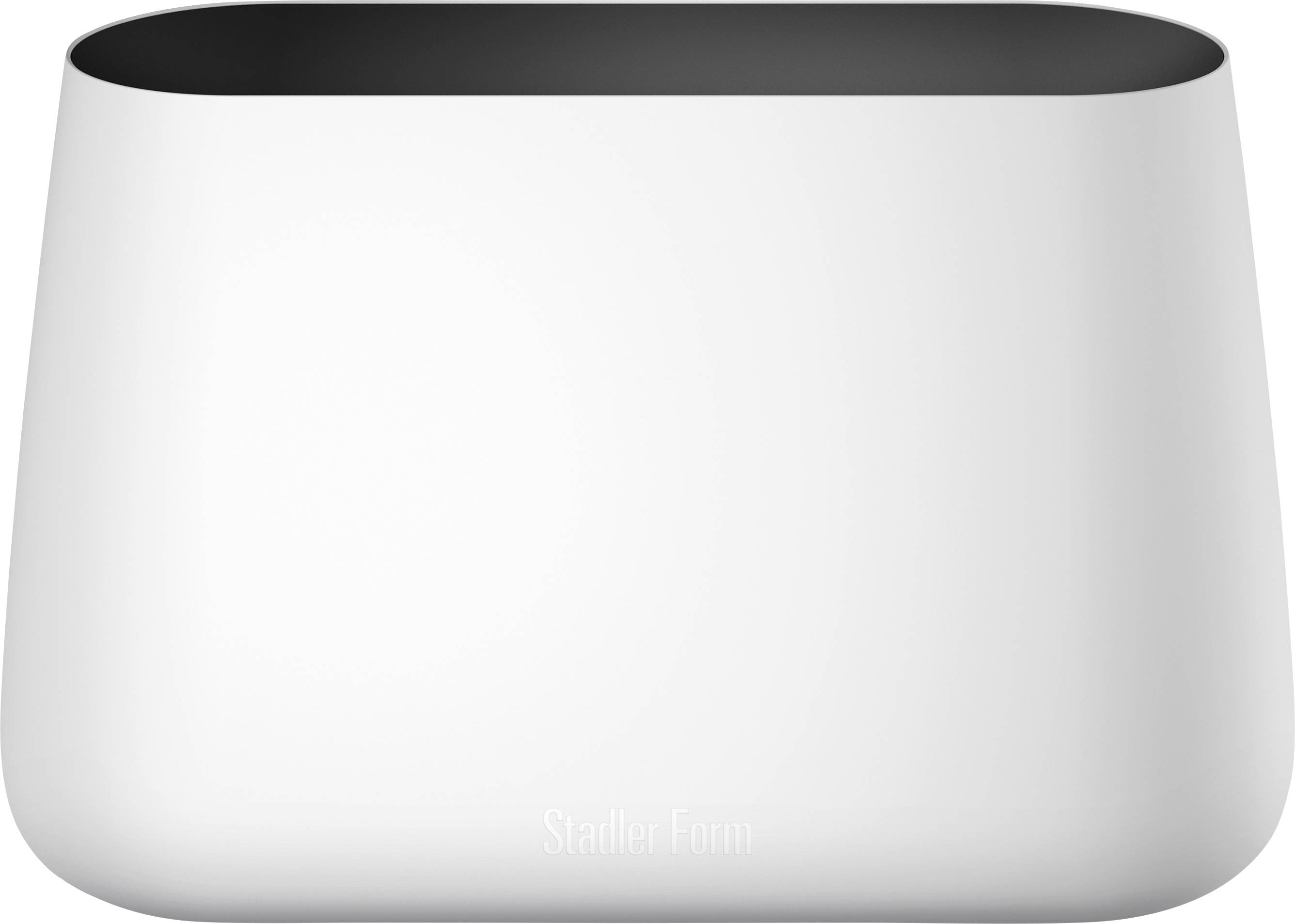 Un humidificateur blanc de la marque Stadler Form au design ovale.