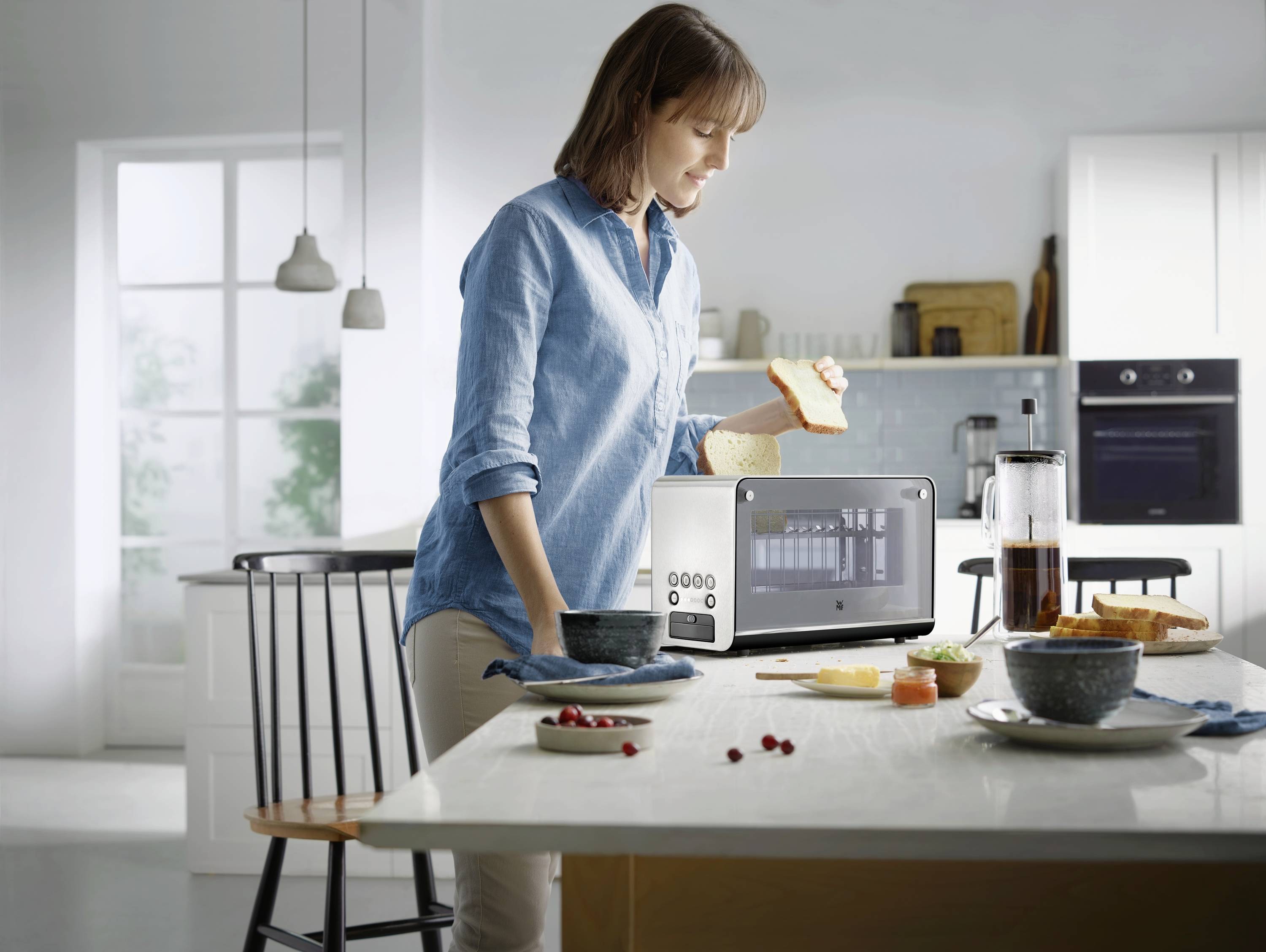 WMF Lono Grille-pain avec grille spéciale viennoisieries Cromargan