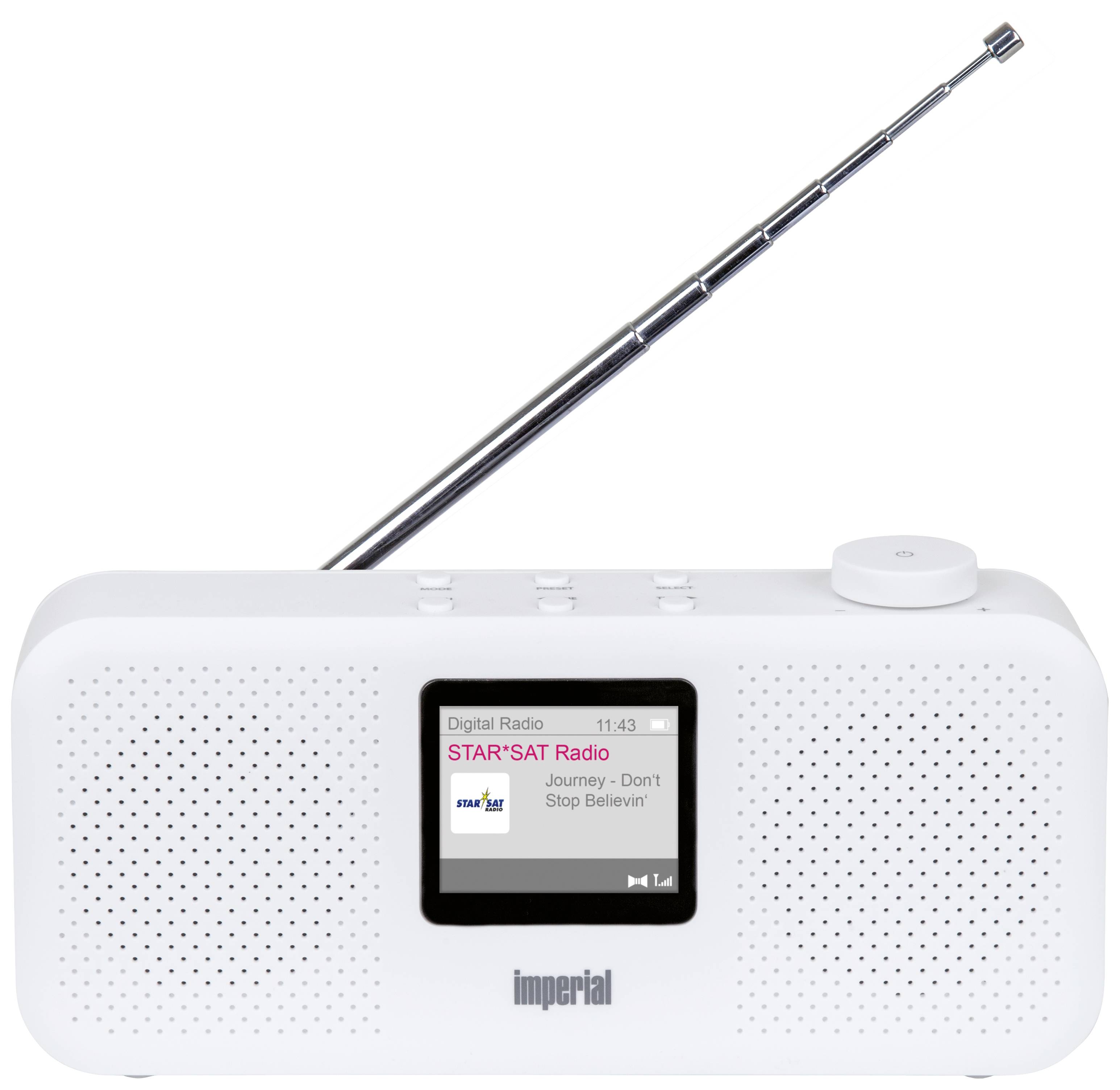 Imperial DABMAN 16 Radio de table DAB+, FM AUX fonction réveil blanc