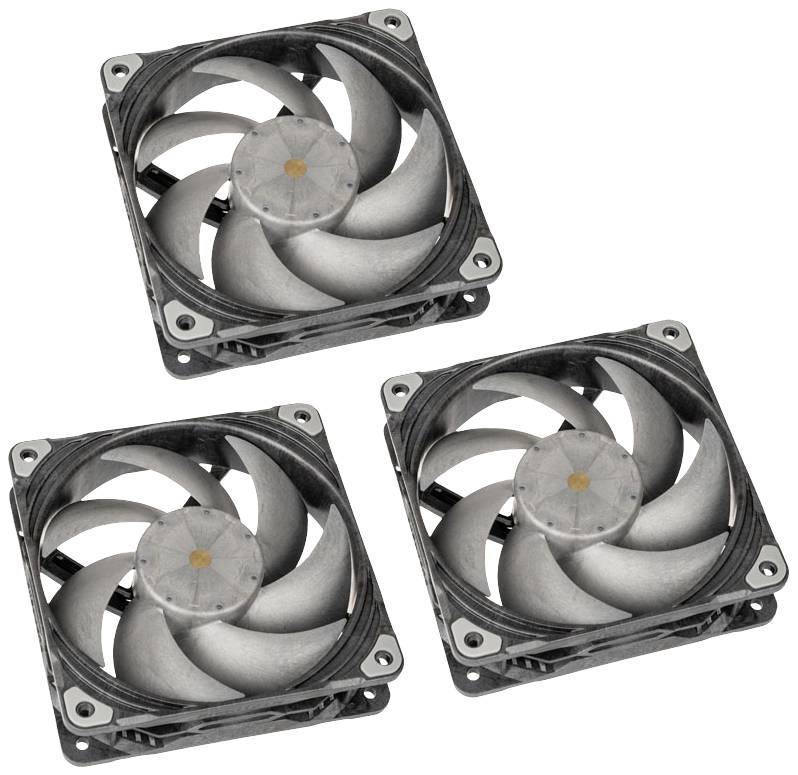 Phanteks PH-F120T30_BG_3P Ventilateur pour PC noir (l x H x P) 120 x 120 x 30 mm