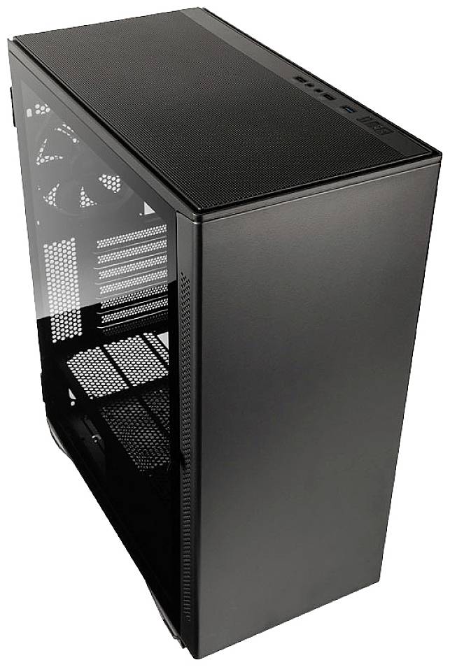 Tour midi Kolink STRONGHOLD BARRICADE Boîtier, Boîtier gaming bronze nickelé