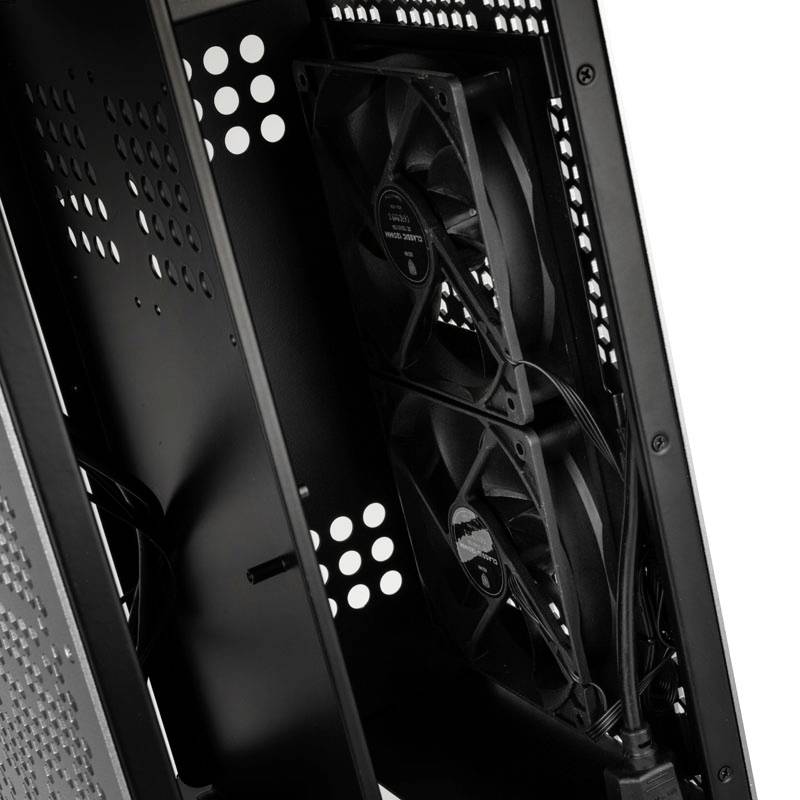 mini-tour Kolink Kolink Rocket Complex Aluminium Mini-ITX Gehäuse - Gunmetal Grey Boîtier, Boîtier gaming gris