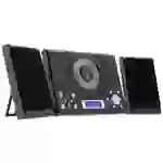 Roxx MC 201 Chaîne stéréo AUX, CD, FM, avec télécommande, avec caisson d'enceinte, fonction réveil noir Roxx MC 201 Chaîne stéréo AUX, CD, FM, avec télécommande, avec caisson d'enceinte, fonction réveil noir