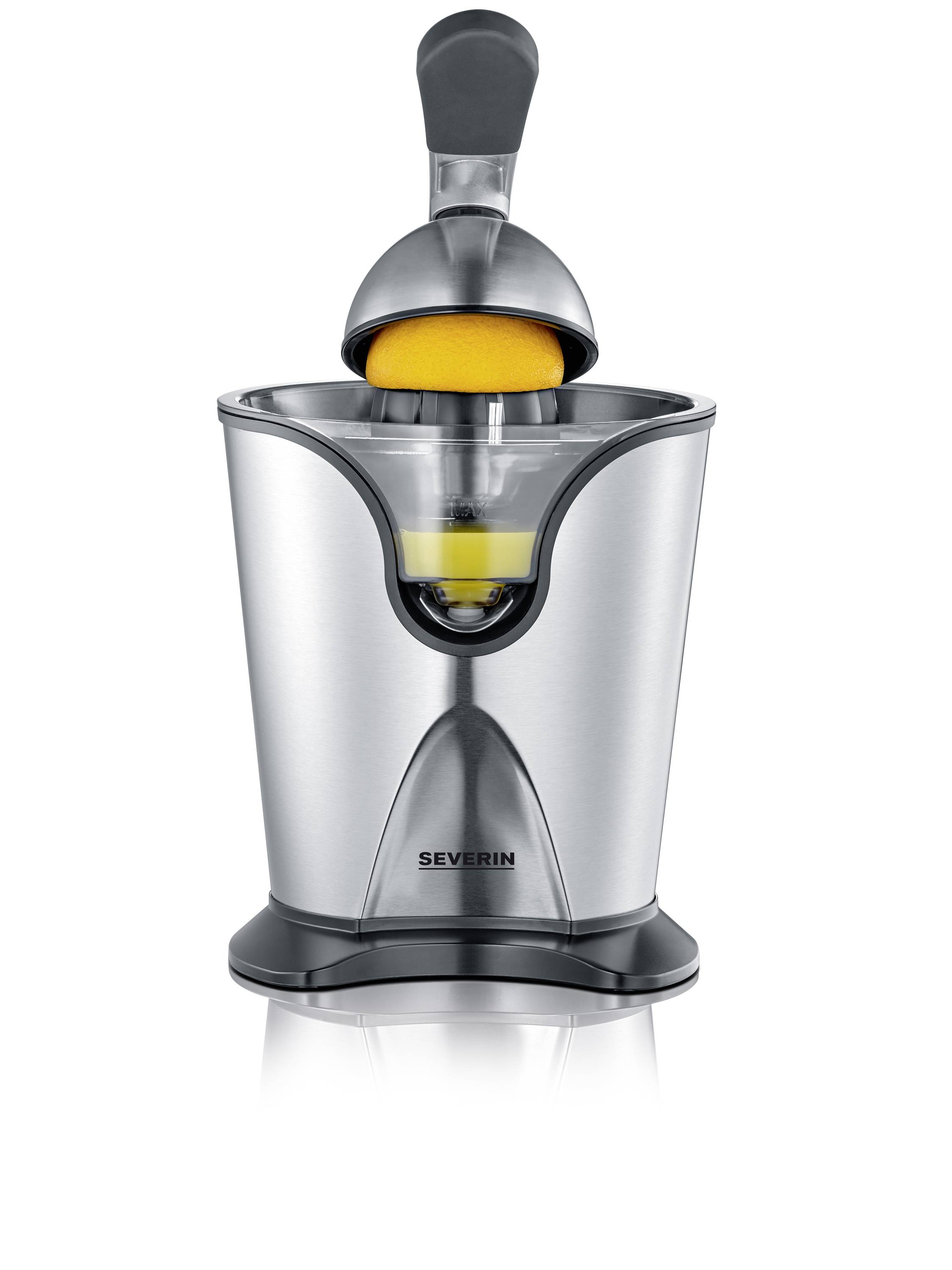 Severin Presse-agrumes 3544 160 W acier inoxydable, noir