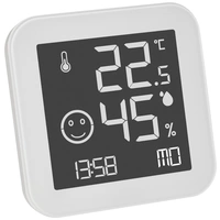 TFA Dostmann BLACK & WHITE Thermo-hygromètre blanc 30.5054.02 TFA Dostmann BLACK & WHITE Thermo-hygromètre blanc 30.5054.02