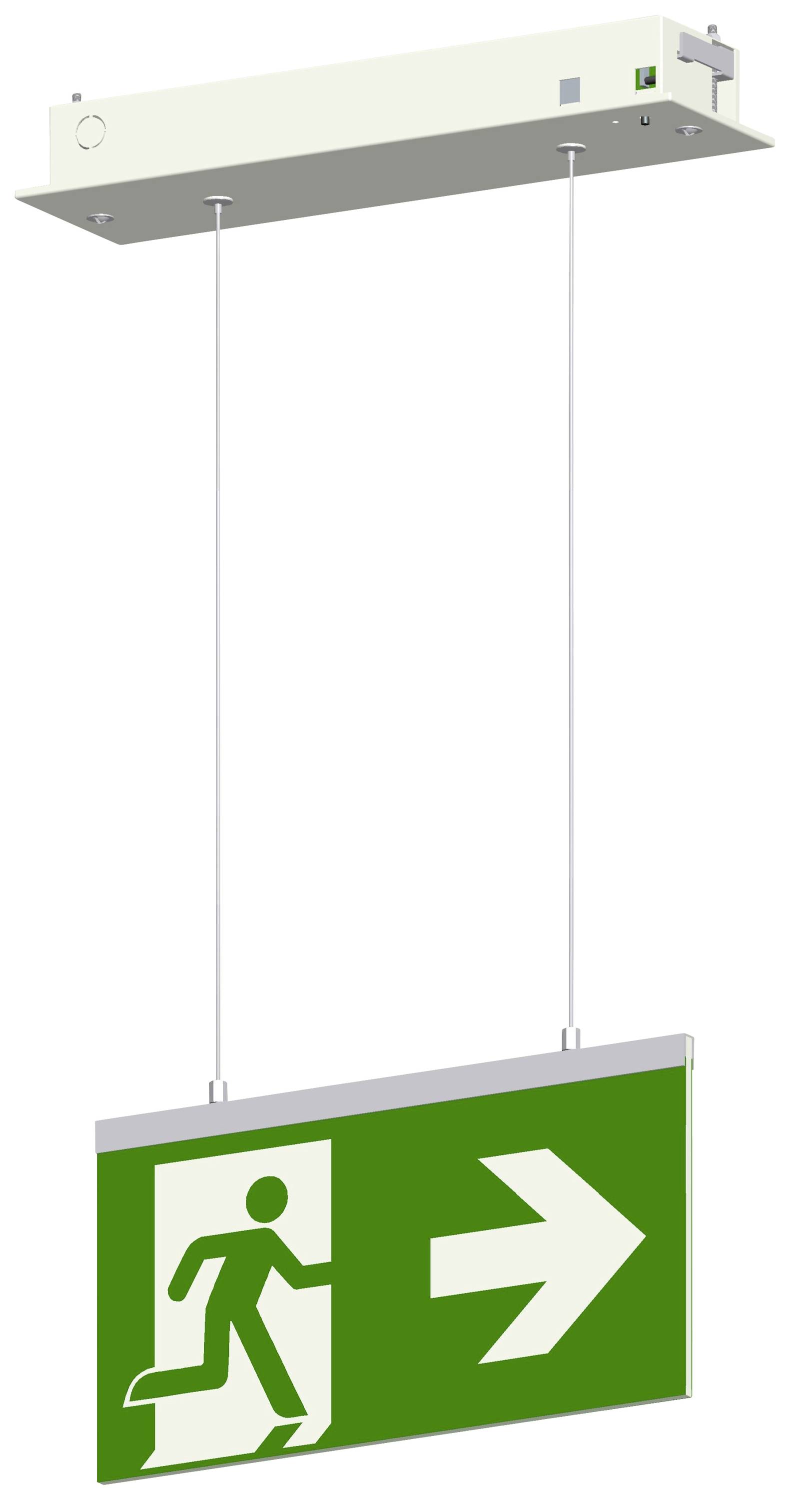 Beltrona M20001 Eclairage LED d'issue de secours montage par encastrement au plafond droite, gauche, haut, en bas