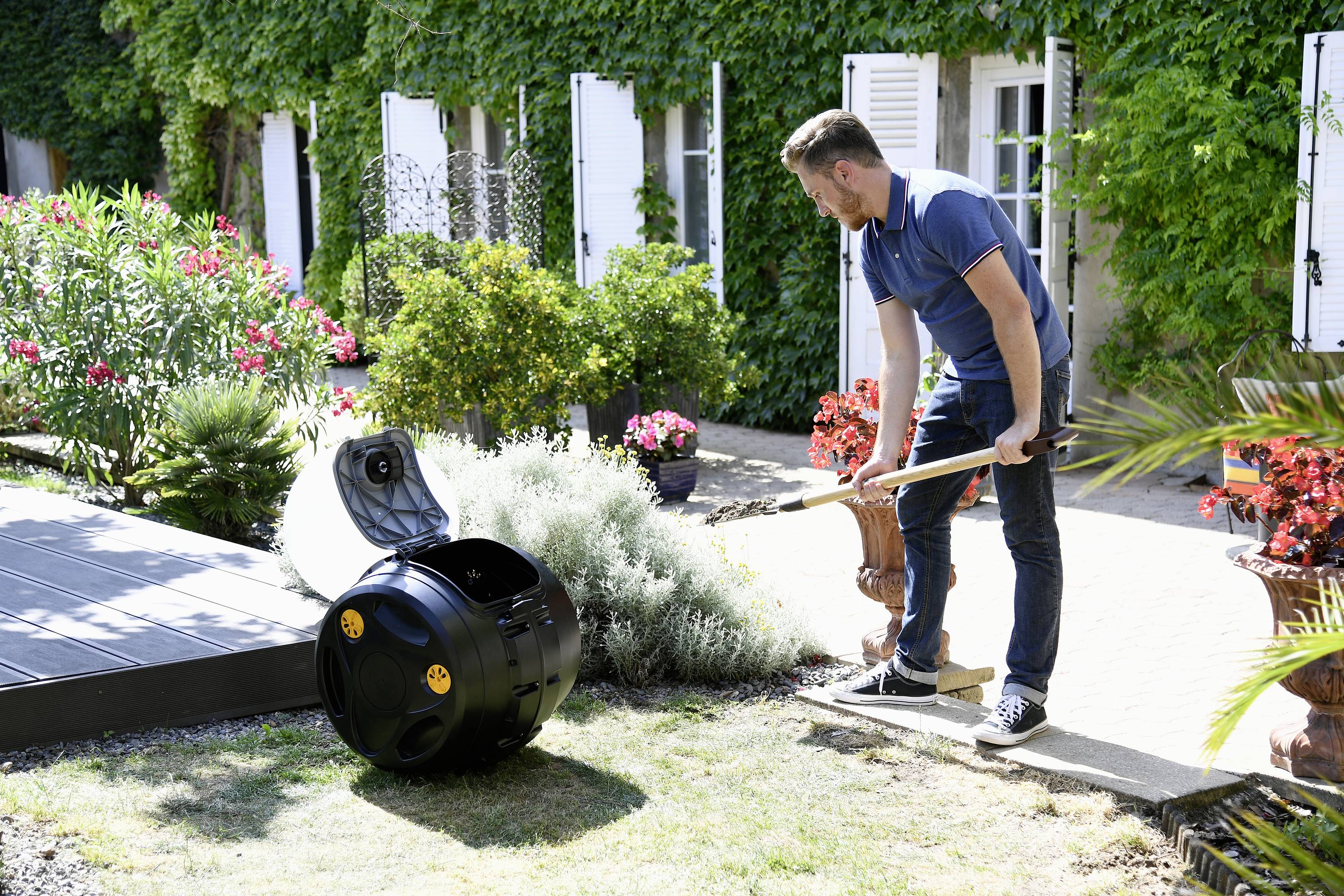 Hozelock 4001 0000 Easymix 2in1 Composteur