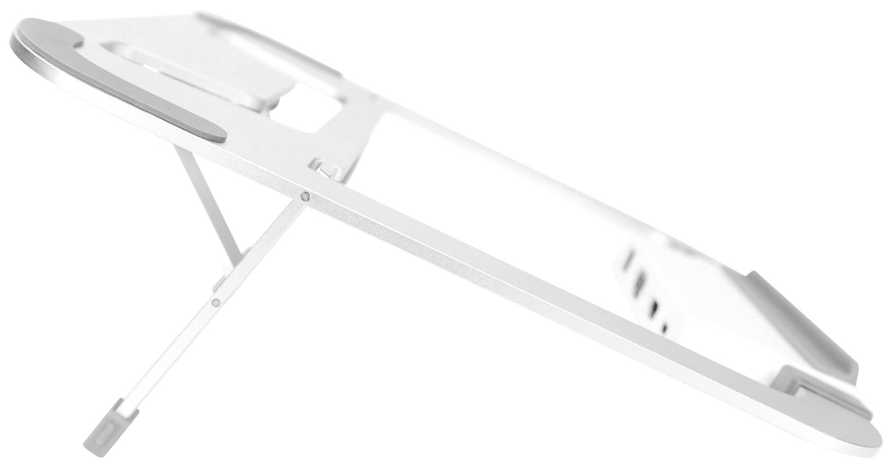 Digitus Support d'ordinateur portable pour le fonctionnement de plusieurs écrans, réglable en hauteur, fonction hub USB