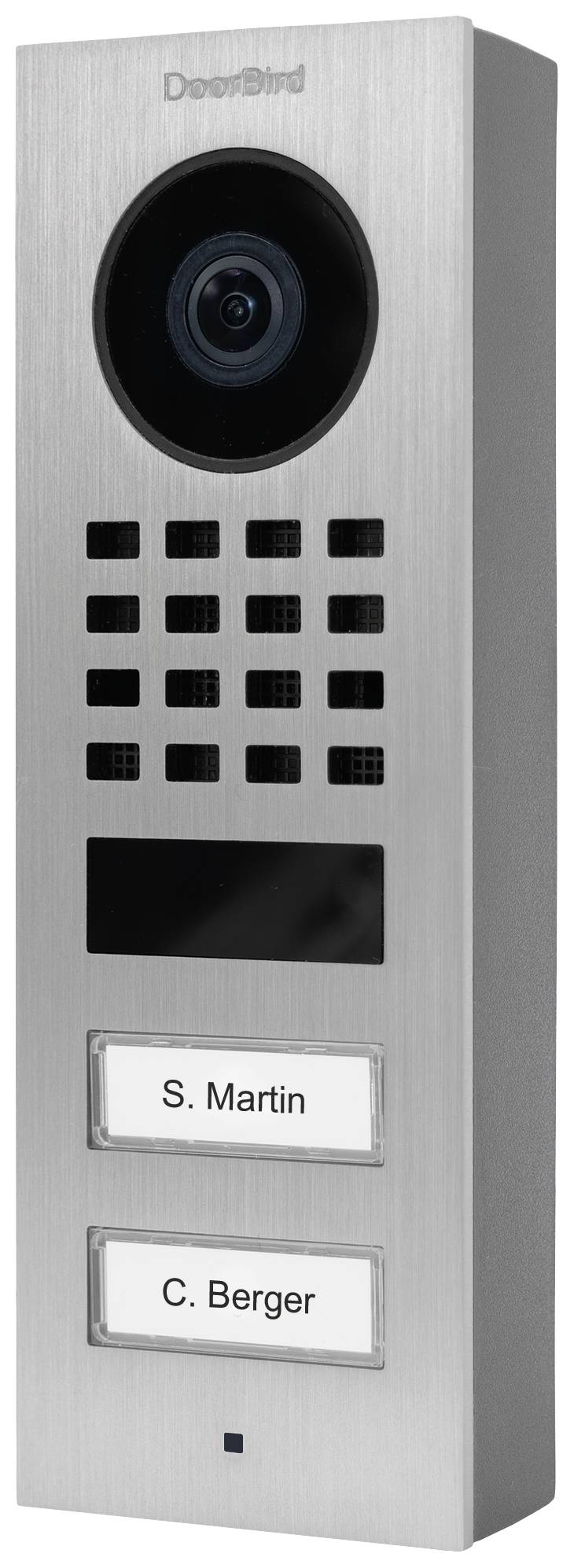 DoorBird D1102V Aufputz Interphone vidéo IP Wi-Fi, Ethernet Station extérieure acier inoxydable V2A (brossé)