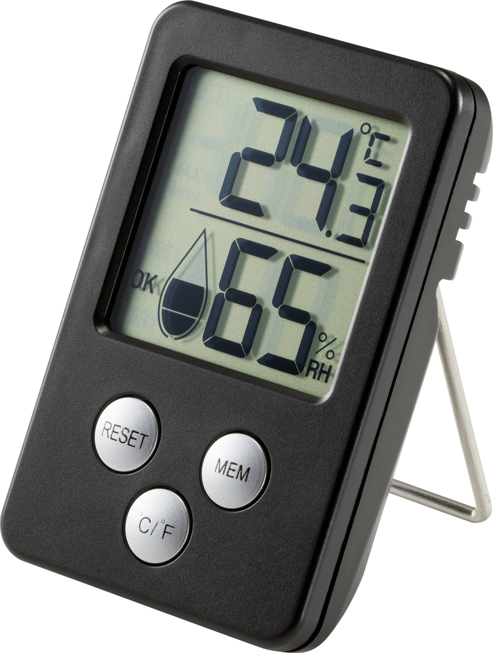 Thermo-hygromètre noir E0130