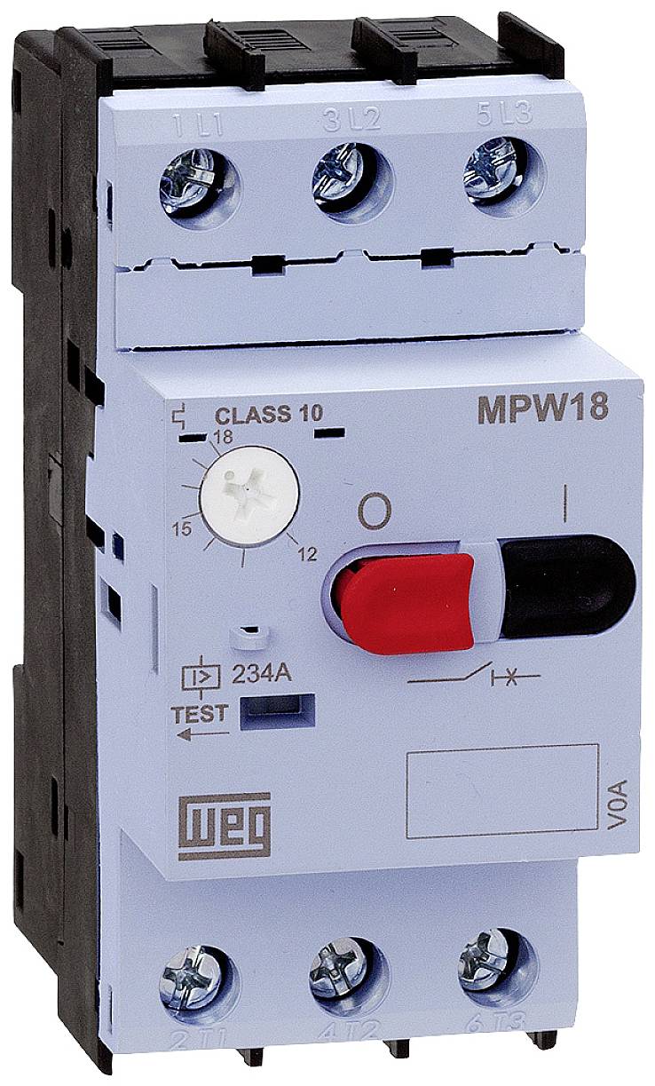WEG 12429374 MPW18-3-U018 Disjoncteur de protection moteur 18 A 3 NO (T) 1 pc(s)