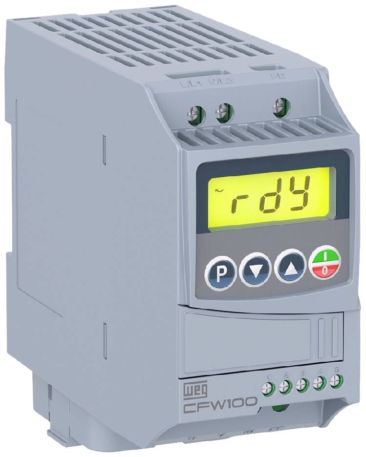 WEG Convertisseur de fréquence CFW100 B 02P6 S1 0.37 kW monophasé 110 V, 127 V