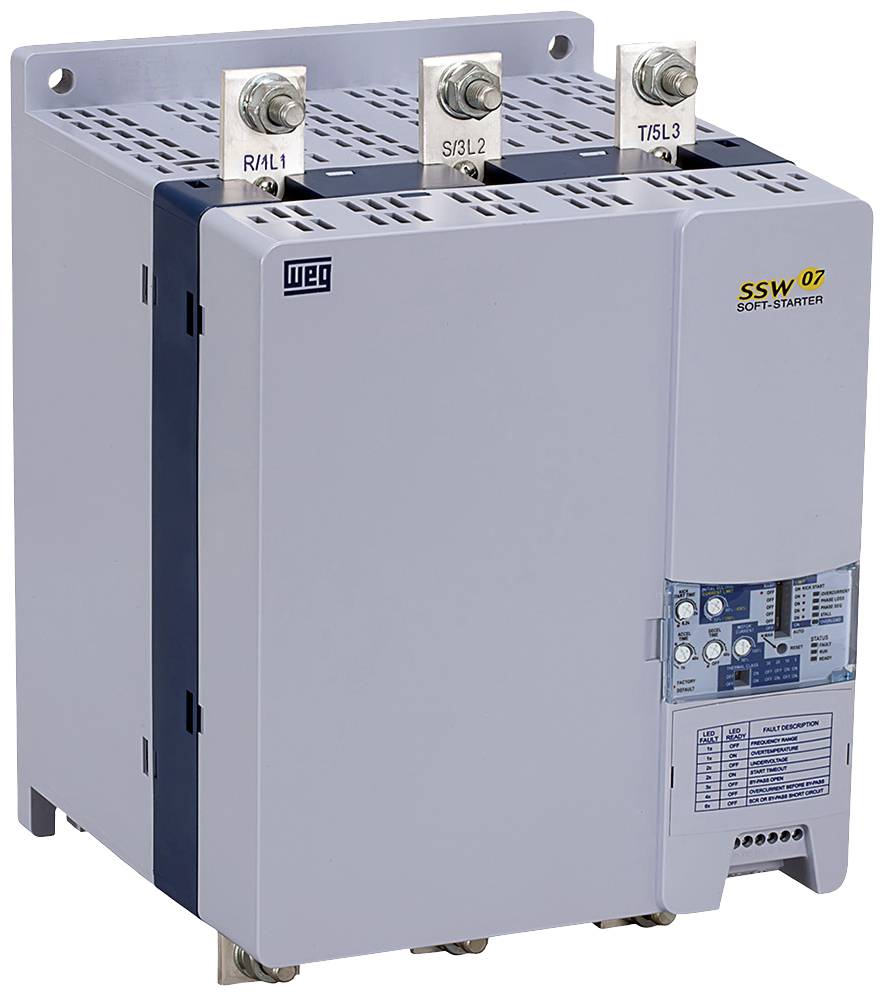 WEG SSW07 0412 T5 SH2Z 11043371 Démarreur progressif Puissance moteur à 400 V 220 kW Puissance moteur à 230 V 132 kW 230 V/AC