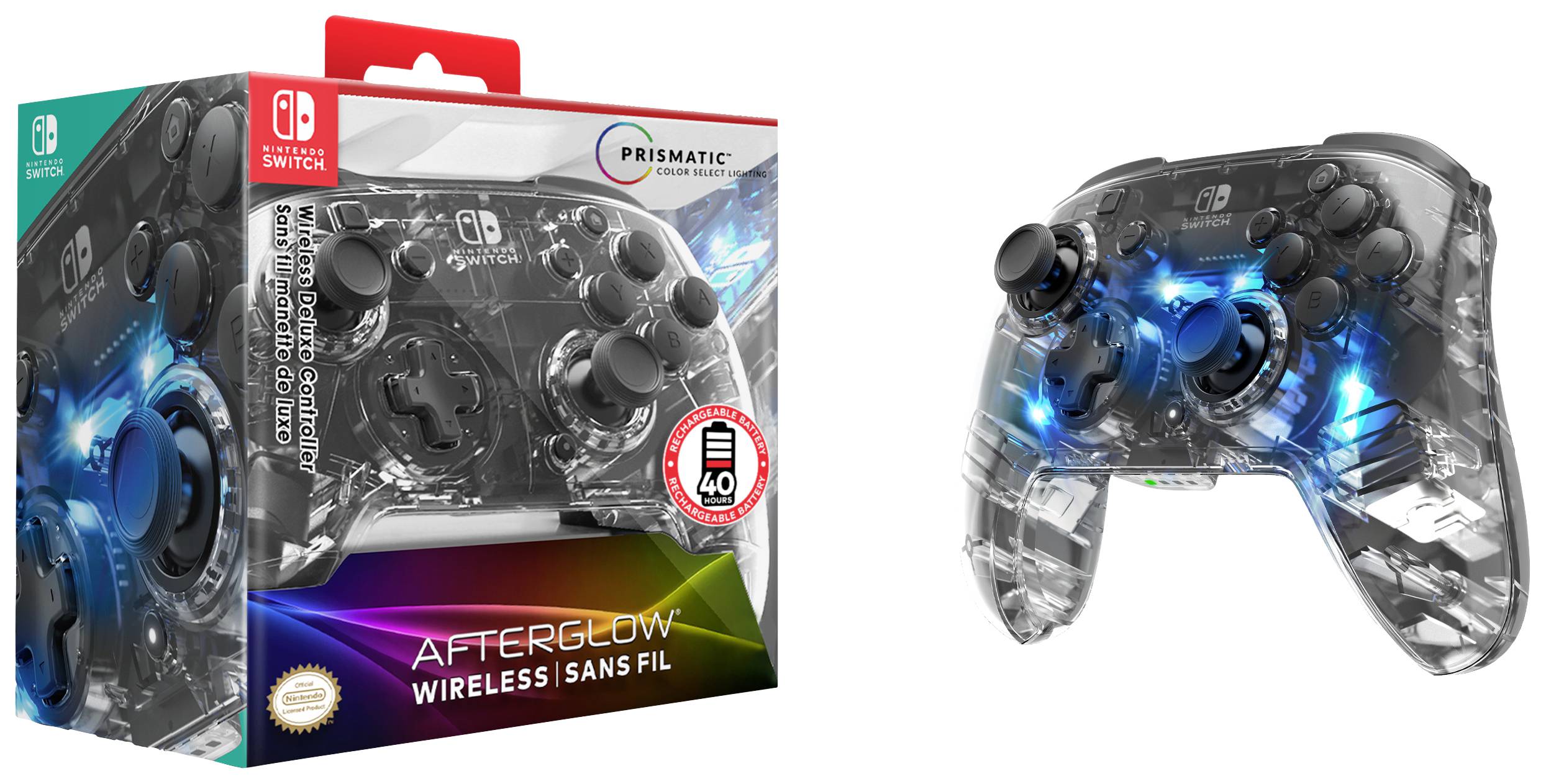 PDP 500-137-EU Manette Nintendo Switch transparent