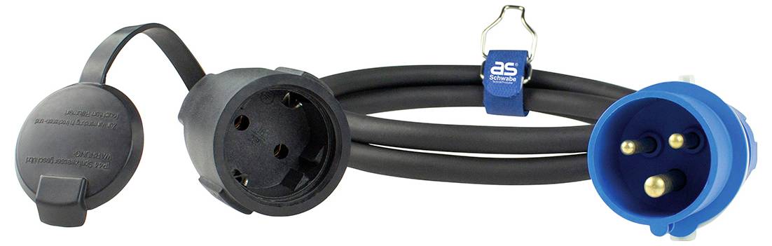 AS Schwabe 61408 Câble adaptateur CEE 16 A 3 pôles 230 V 1 pc(s)