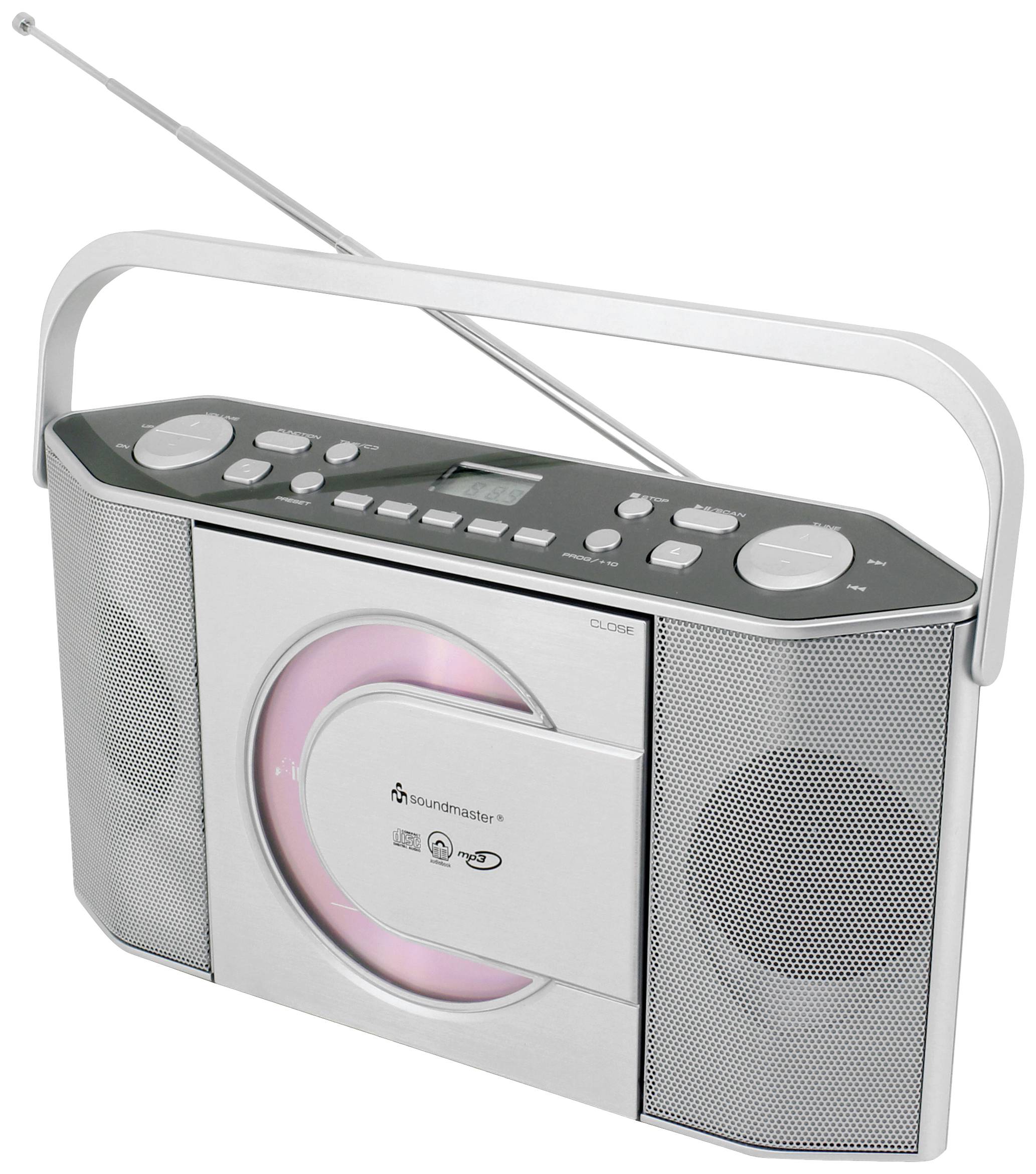 soundmaster RCD1755SI Radio-lecteur CD FM CD argent