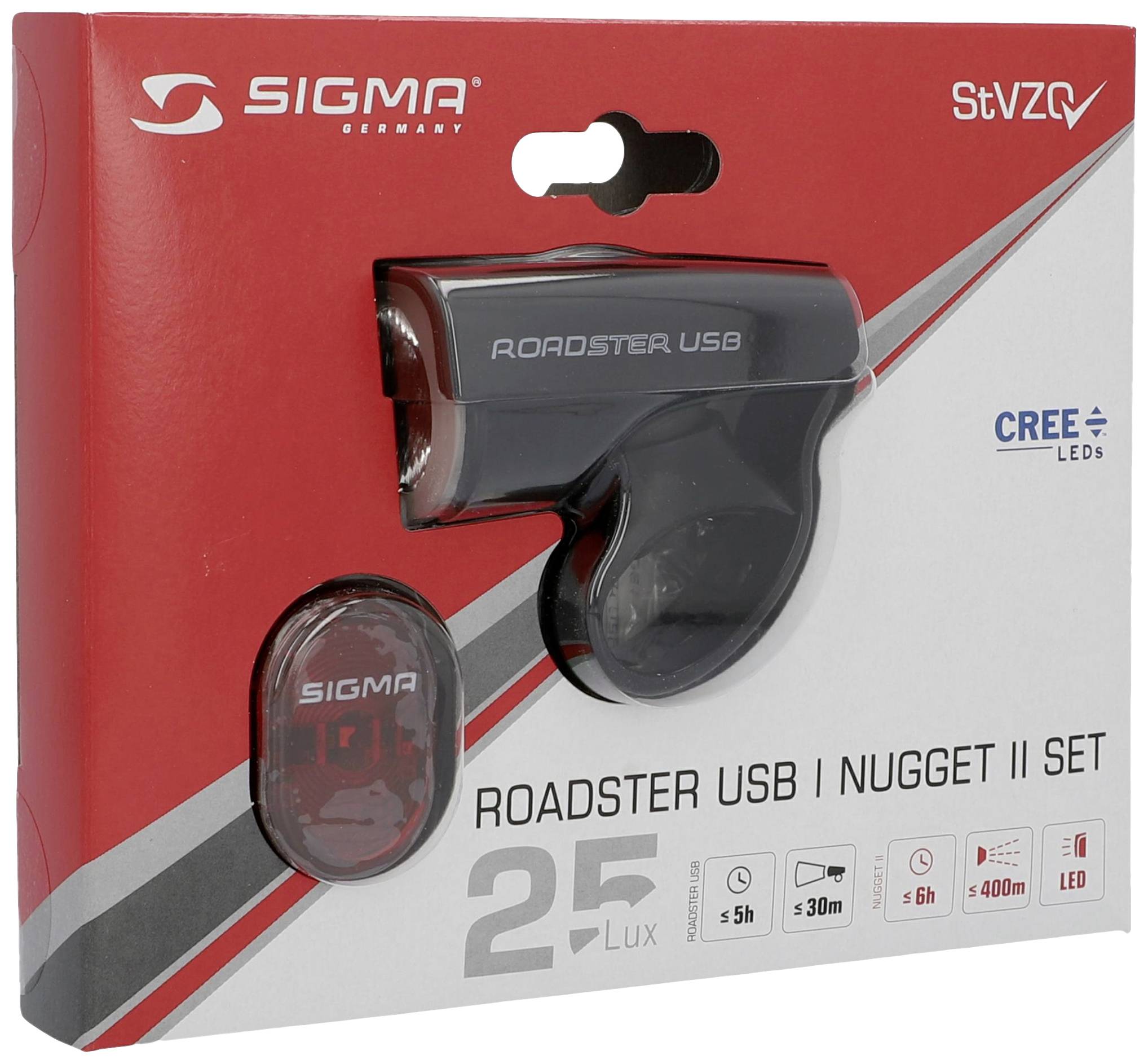 Sigma Kit d'éclairage de vélo Roadster