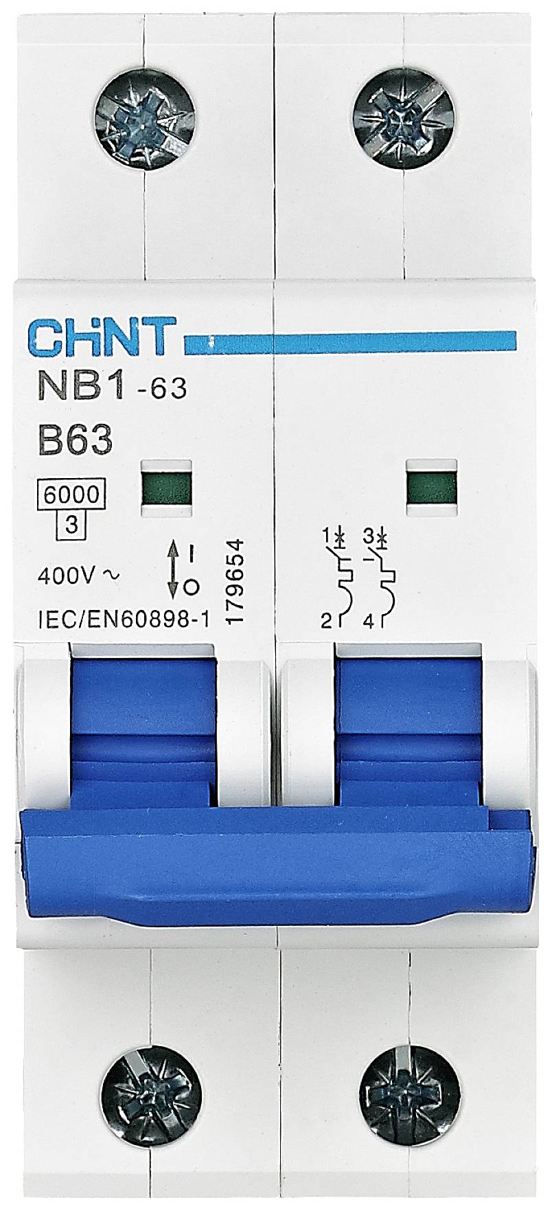 Chint 179649 NB1-63 2P B32 6kA DB Disjoncteur 2 pôles 32 A 240 V, 415 V