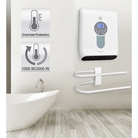 Sygonix SY-5050590 Chauffage d'appoint WM-FHSq-W002 blanc Sygonix SY-5050590 Chauffage d'appoint WM-FHSq-W002 blanc