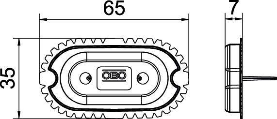 OBO Bettermann 2003768 Couvercle de signalisation 25 pc(s)