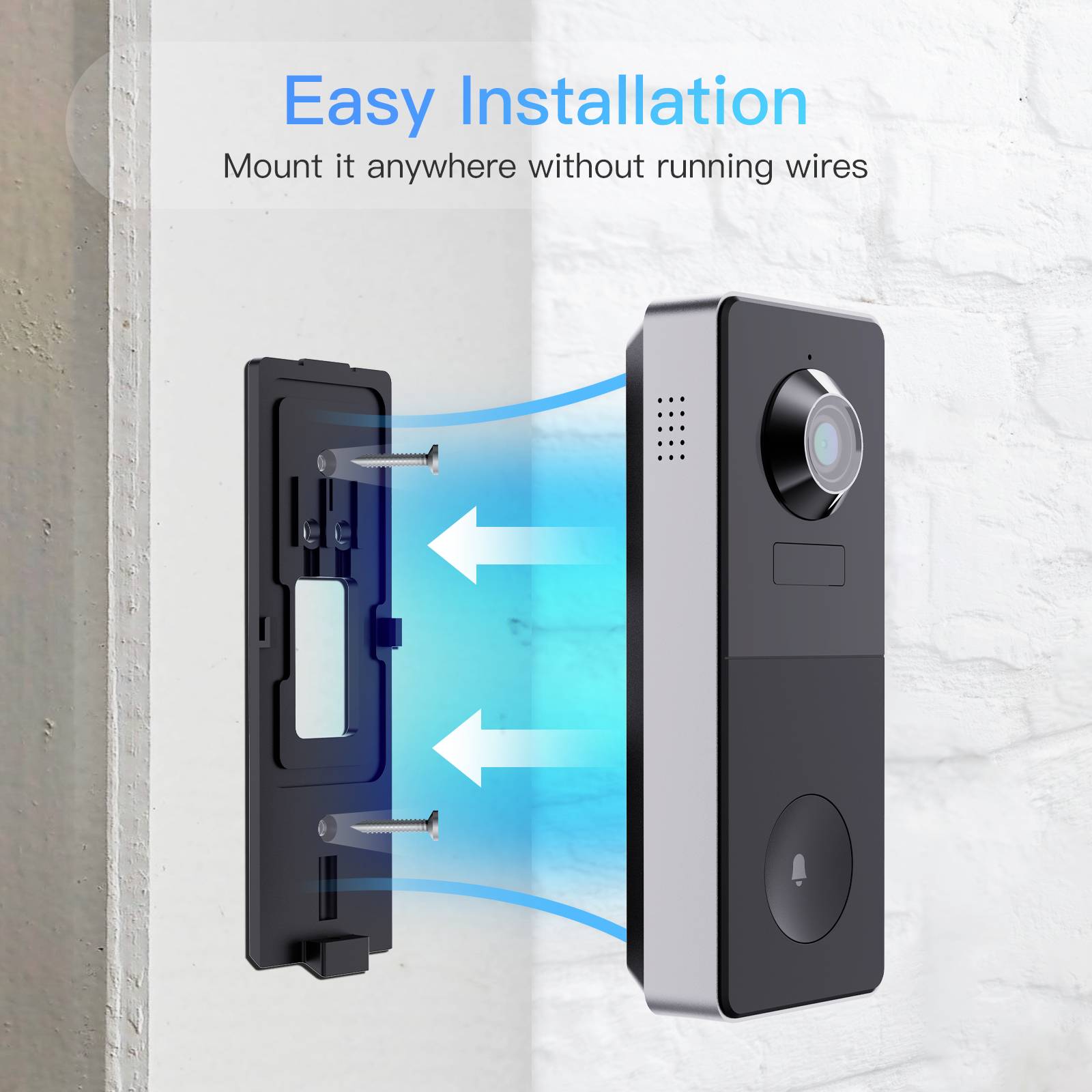 Arenti VBELL1 Interphone vidéo Wi-Fi Set complet